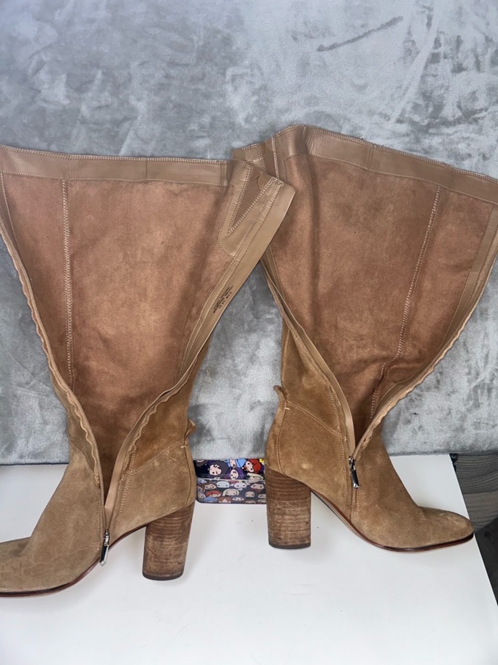 Sam Edelman bohemian Camellia Over-the-Knee Suede Boot in Cognac Tan - Picture 11 of 16